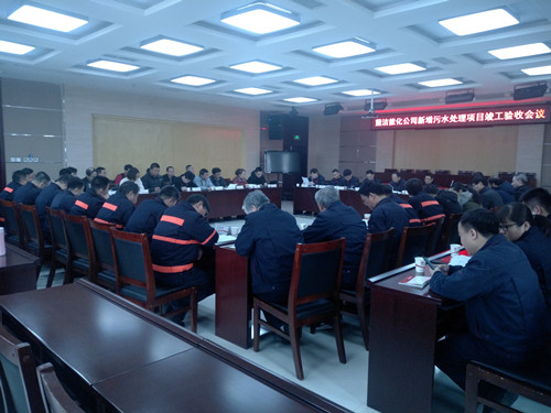 陜煤建設(shè)天工公司蒲城清潔能源新增污水項目通過陜煤集團(tuán)組織的項目竣工驗收