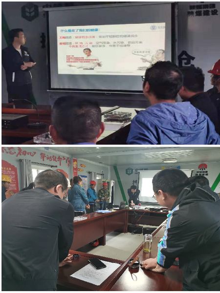 陜煤建設(shè)天工公司中儲糧項(xiàng)目部實(shí)戰(zhàn)演練預(yù)防鑄健康